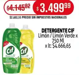 Makro Cif detergente limón / limón verde oferta