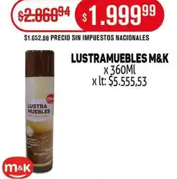 Makro M&K lustramuebles oferta