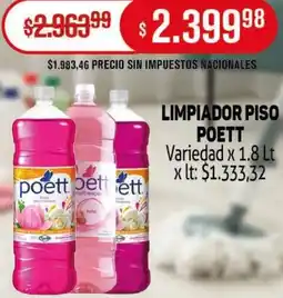 Makro Poett limpiador piso variedad oferta