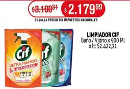 Makro Cif limpiador baño/vidrio oferta