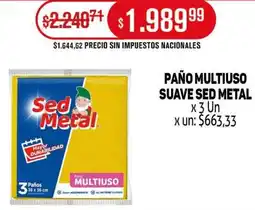 Makro Sed metal paño multiuso suave oferta