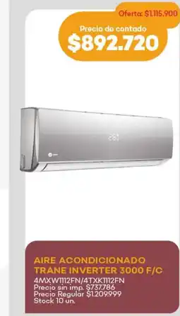 Supermercados Tadicor Trane aire acondicionado inverter oferta