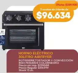 Supermercados Tadicor Horno eléctrico airfryer oferta