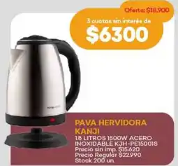 Supermercados Tadicor Kanji pava hervidora oferta