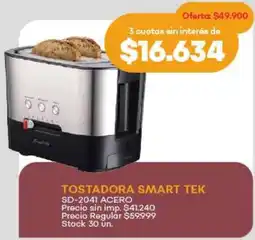 Supermercados Tadicor Tostadora smart tek oferta