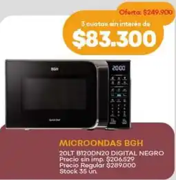 Supermercados Tadicor BGH microondas oferta