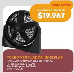 Supermercados Tadicor Turbo ventilador indelplas oferta