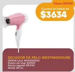 Supermercados Tadicor Westinghouse secador de pelo oferta