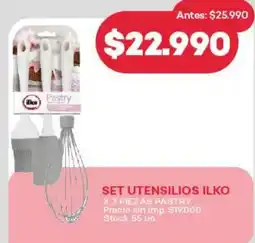 Supermercados Tadicor Ilko set utensilios oferta