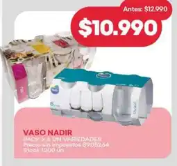 Supermercados Tadicor Nadir vaso oferta