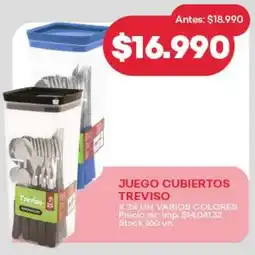 Supermercados Tadicor Treviso juego cubiertos oferta