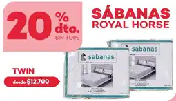 Supermercados Tadicor Sábanas royal horse oferta