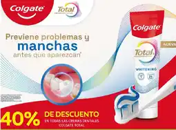Supermercados Tadicor Colgate total en todas las cremas dentales oferta