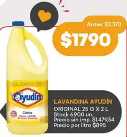 Supermercados Tadicor Lavandina ayudín original oferta