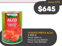 Supermercados Tadicor Alco tomate perita oferta