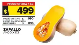 Carrefour Zapallo anco oferta