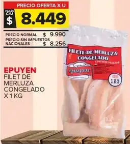 Carrefour Epuyen filet de merluza congelado oferta