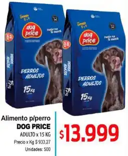 Supermercados Top Dog price alimento p/perro adulto oferta