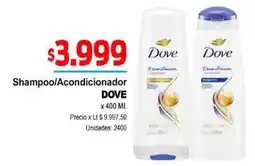 Supermercados Top Dove shampoo/acondicionador oferta
