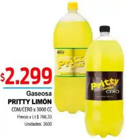 Supermercados Top Pritty limón gaseosa com/cero oferta