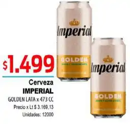 Supermercados Top Imperial golden cerveza lata oferta