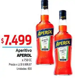 Supermercados Top Aperol aperitivo oferta