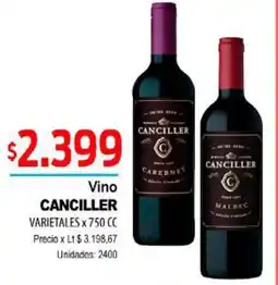 Supermercados Top Canciller vino varietales oferta