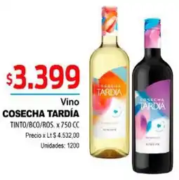 Supermercados Top Cosecha tardía tinto/bco/ros. vino oferta