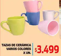 Supermercados Top Tazas de cerámica varios colores oferta