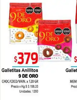Supermercados Top 9 de oro membrillo galletitas pepas oferta