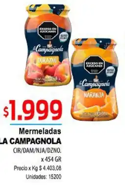 Supermercados Top La campagnola mermeladas cir/dam/nja/dzno. oferta