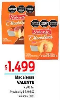 Supermercados Top Valente madalenas oferta