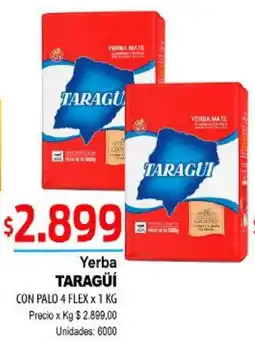 Supermercados Top Taragü yerba con palo 4 flex oferta