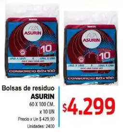 Supermercados Top Asurin bolsas de residuo oferta
