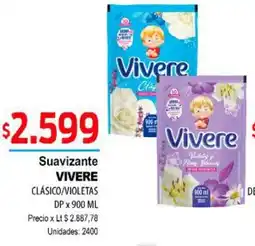 Supermercados Top Vivere suavizante clásico/violetas dp oferta
