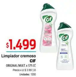 Supermercados Top Cif limpiador cremoso original/mult. oferta