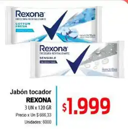 Supermercados Top Rexona jabón tocador oferta