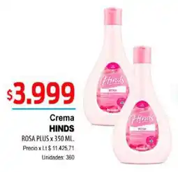 Supermercados Top Hinds crema rosa plus oferta