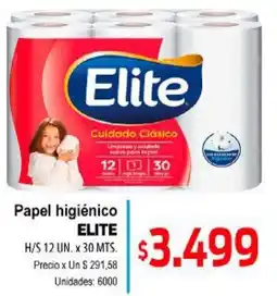 Supermercados Top Elite papel higiénico oferta