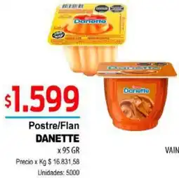 Supermercados Top Danette postre/flan oferta