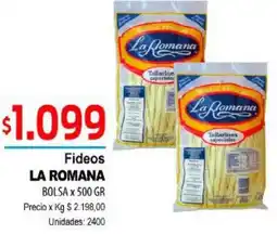Supermercados Top La romana fideos bolsa oferta