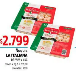 Supermercados Top La italiana ñoquis de papa oferta