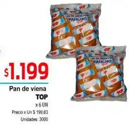 Supermercados Top Top pan de viena oferta