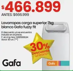 Punto Mayorista Gafa Lavarropas carga superior oferta