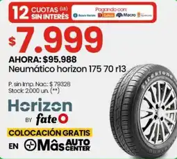 Punto Mayorista Horizon neumático 175 70 r13 oferta