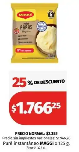 Hipermercado Libertad Maggi puré instantáneo oferta