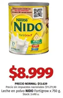 Hipermercado Libertad Nido leche en polvo fortigrow oferta