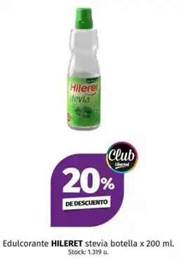 Hipermercado Libertad Hileret edulcorante stevia botella oferta