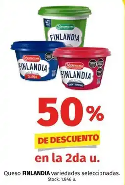 Hipermercado Libertad Finlandia queso variedades seleccionadas. oferta