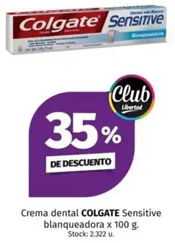 Hipermercado Libertad Colgate crema dental sensitive blanqueadora oferta